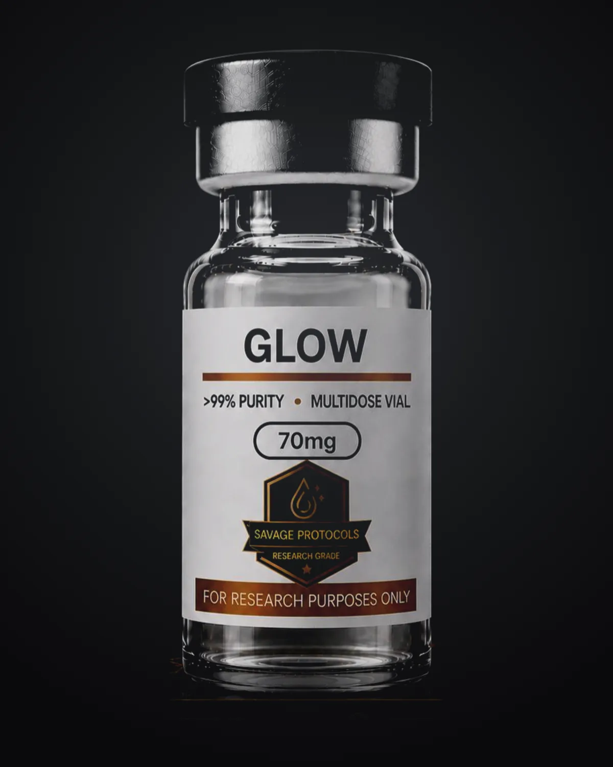 GHK-Cu / BPC-157 / TB-500 Blend, 70mg research vial